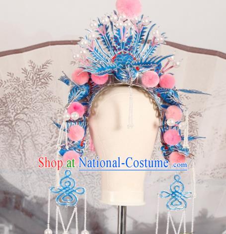 Chinese Traditional Beijing Opera Imperial Consort Phoenix Coronet Hair Accessories Ancient Kun Opera Headwear