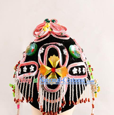 Chinese Traditional Beijing Opera Young Lady Headwear Ancient Kun Opera Hair Accessories