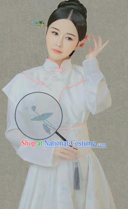 Chinese Ancient Aristocratic Lady Hanfu Dress Traditional Qing Dynasty Palace Princess Costume and Headpiece for Women