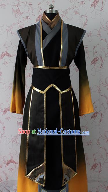 Chinese Ancient Swordsman Costume Traditional Cosplay Young Knight Clothing for Men