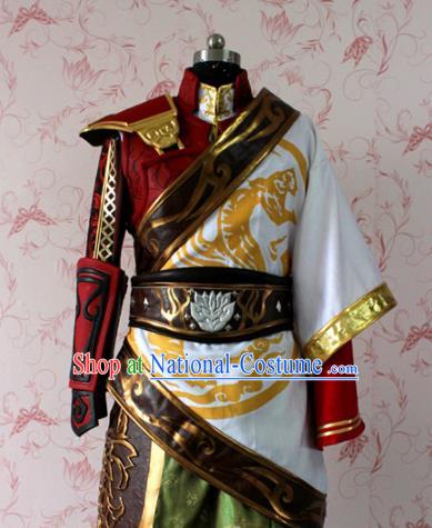 Chinese Ancient Swordsman Costume Traditional Cosplay Royal Highness General Clothing for Men