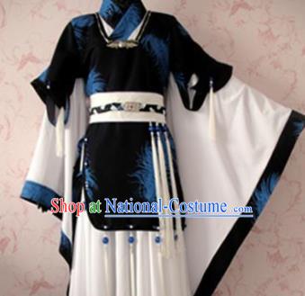 Chinese Ancient General Nobility Childe Costume Traditional Cosplay Swordsman Clothing for Men