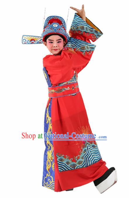 Chinese Traditional Beijing Opera Children Costume Peking Opera Niche Clothing for Kids