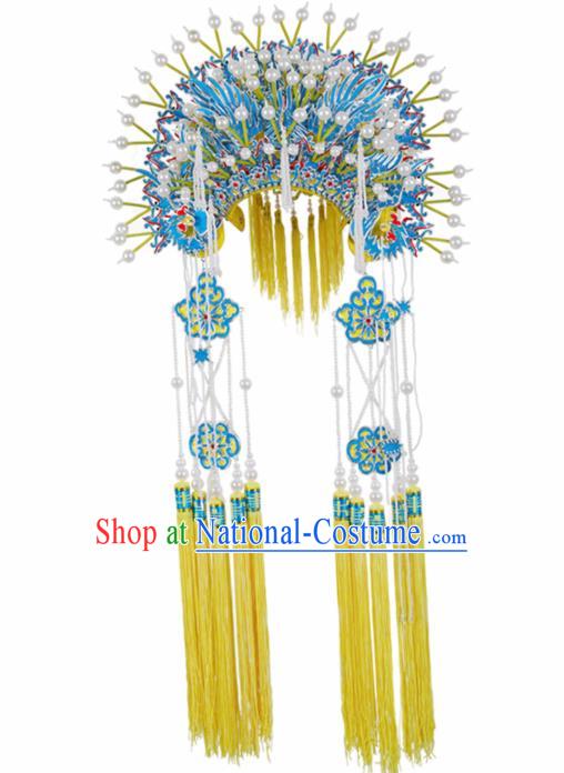 Asian Chinese Beijing Opera Diva Headwear Traditional Peking Opera Imperial Concubine Phoenix Coronet