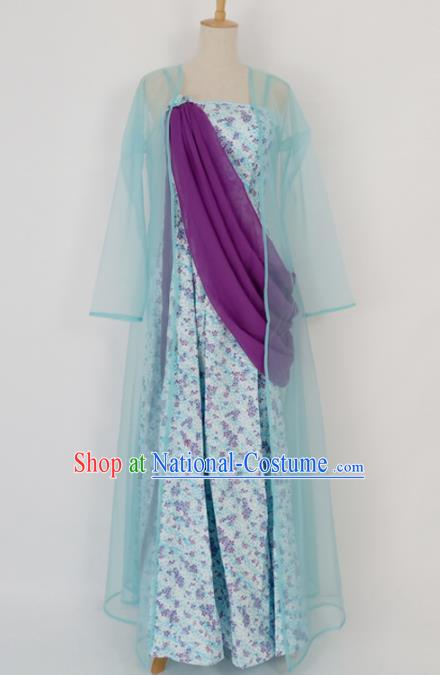 Traditional Chinese Song Dynasty Hanfu Dress Ancient Young Lady Historical Costume for Women