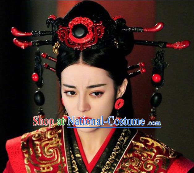 Asian Chinese Ancient Qin Dynasty Empress Hair Accessories Hairpins Headwear for Women