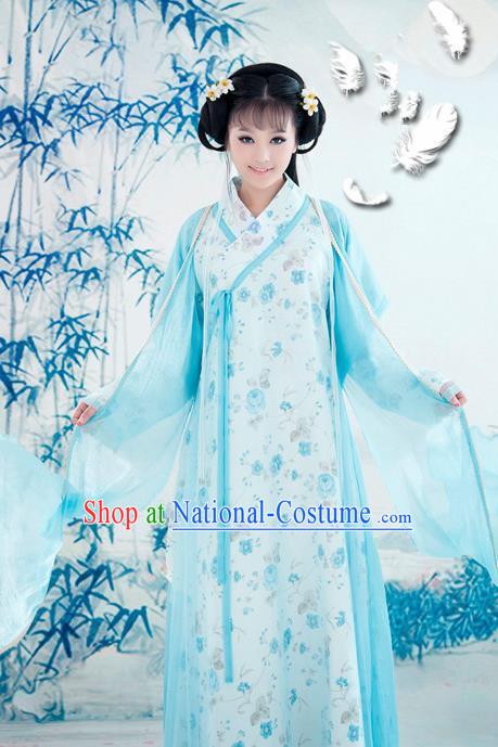 Traditional Chinese Song Dynasty Young Lady Hanfu Dress Ancient Princess Historical Costume for Women