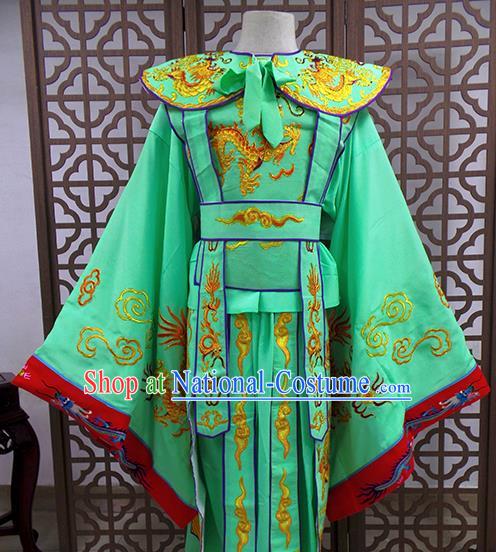 Traditional Chinese Beijing Opera Niche Costume Peking Opera Prince Green Clothing