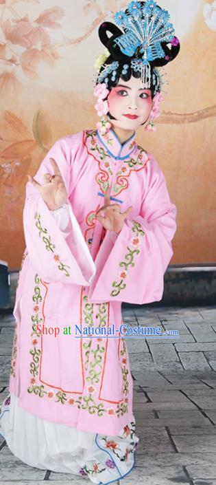 Traditional Chinese Beijing Opera Diva Costume Peking Opera Nobility Lady Pink Dress