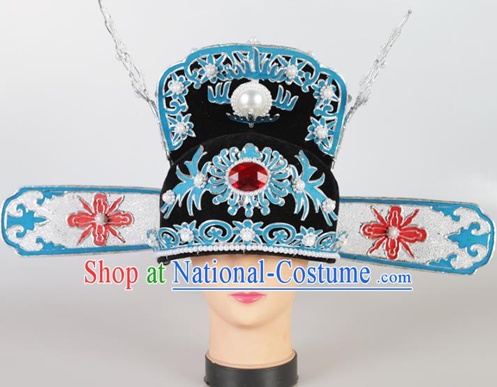 Asian Chinese Beijing Opera Niche Headwear Traditional Peking Opera Number One Scholar Hat