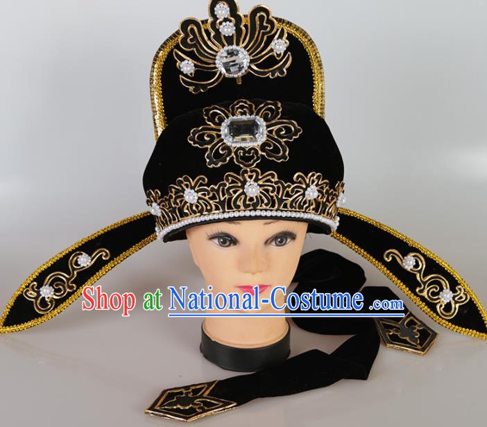 Asian Chinese Beijing Opera Niche Headwear Traditional Peking Opera Young Men Scholar Hat