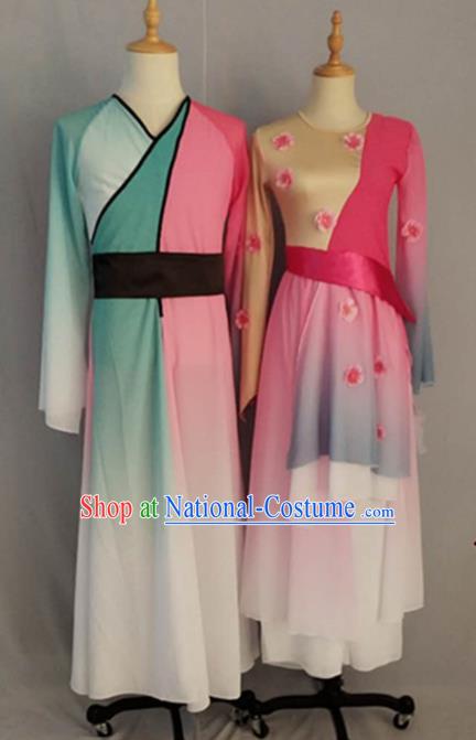 Traditional Chinese Classical Dance Costume China Folk Dance Clothing Complete Set