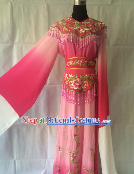 Traditional Chinese Beijing Opera Costume Ancient Princess Pink Hanfu Dress for Women