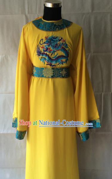 Traditional Chinese Beijing Opera Costume Peking Opera Eunuch Yellow Robe