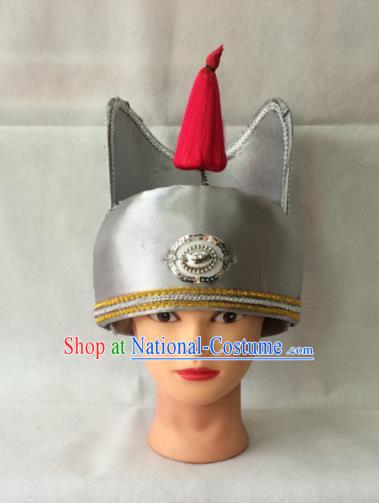 Asian Chinese Traditional Beijing Opera Headwear Ancient Eunuch Hat for Men