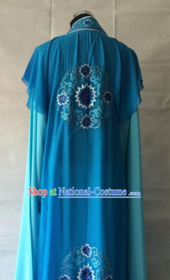 Traditional Chinese Beijing Opera Niche Costume Peking Opera Blue Clothing