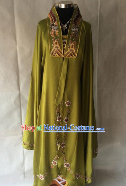 Traditional Chinese Beijing Opera Imperial Concubine Costume Ancient Peri Green Dress for Women