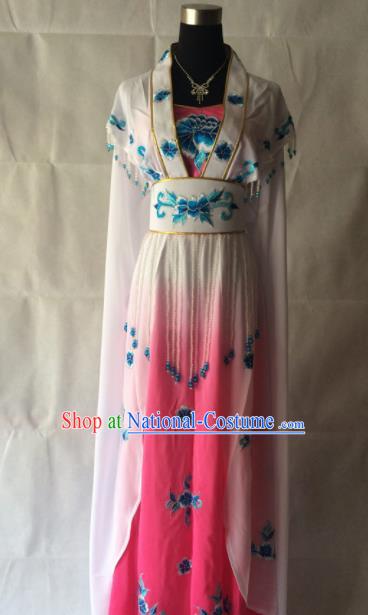 Traditional Chinese Beijing Opera Princess Costume Ancient Peri Pink Dress for Women