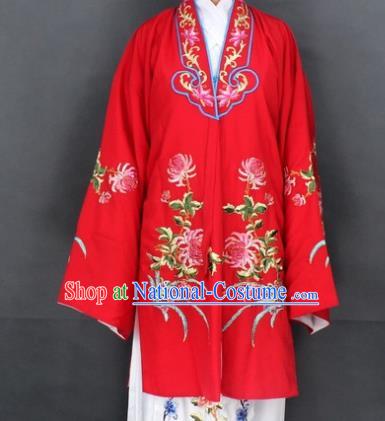 Traditional Chinese Beijing Opera Actress Costume Ancient Nobility Lady Red Dress for Women