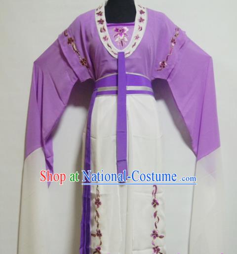 Traditional Chinese Beijing Opera Actress Costume Ancient Nobility Lady Purple Dress for Women