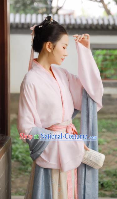 Chinese Traditional Song Dynasty Aristocratic Lady Historical Costume Ancient Princess Hanfu Dress for Women