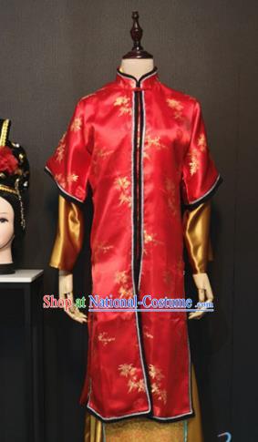 Traditional Chinese Ancient Drama A Dream in Red Mansions Nobility Lady Wang Xifeng Red Costume for Women