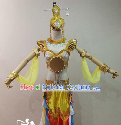 Asian Chinese Traditional Classical Dance Costume Ancient Flying Apsaras Dance Clothing for Women