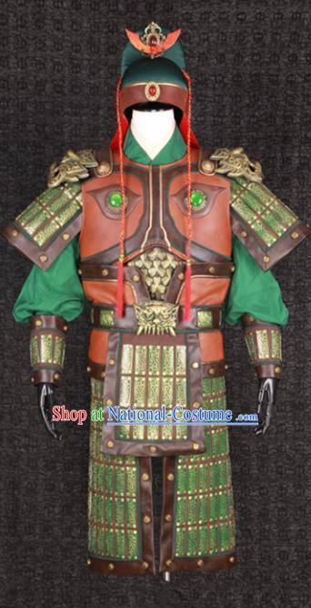 Chinese Song Dynasty Drama Warrior Costume Ancient General Body Armor Complete Set