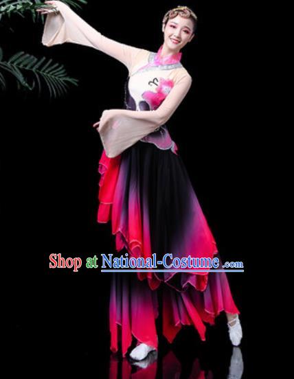 Traditional Chinese Stage Performance Costume Folk Dance Fan Dance Clothing for Women