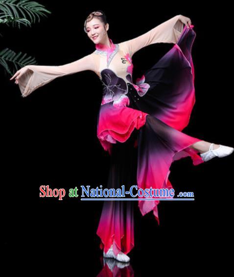 Traditional Chinese Stage Performance Costume Folk Dance Fan Dance Clothing for Women