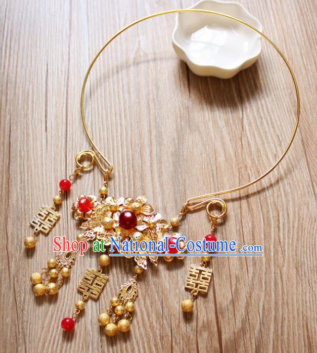 Chinese Ancient Jewelry Accessories Traditional Classical Hanfu Tassel Necklace for Women