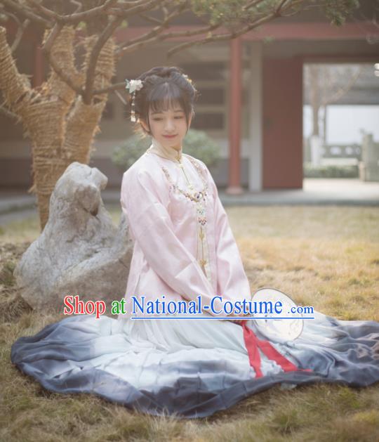 Chinese Ancient Traditional Hanfu Dress Ming Dynasty Nobility Lady Historical Costume for Women