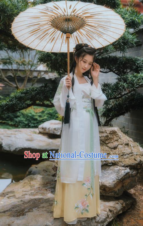 Chinese Ancient Aristocratic Lady Hanfu Dress Traditional Song Dynasty Historical Costume for Women