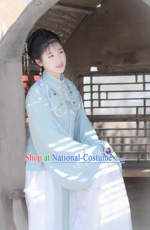 Traditional Chinese Ancient Ming Dynasty Aristocratic Lady Historical Costume for Women