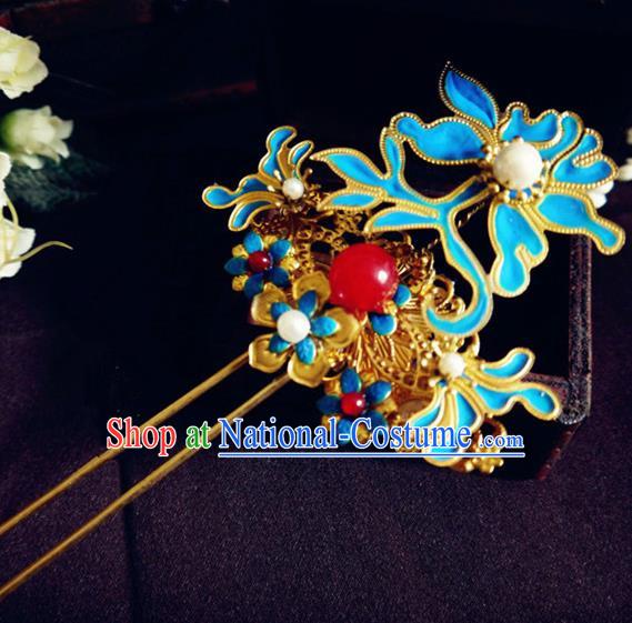 Chinese Ancient Princess Hair Accessories Palace Hair Clip Traditional Hanfu Classical Hairpins for Women