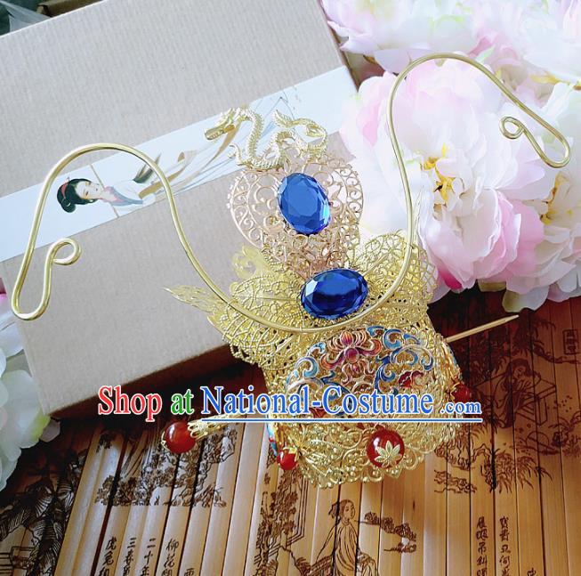 Chinese Ancient Prince Hair Accessories Palace Traditional Hanfu Hair Crown Hairpins for Men