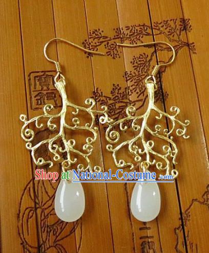 Chinese Ancient Princess Jewelry Accessories Traditional Hanfu Earrings for Women