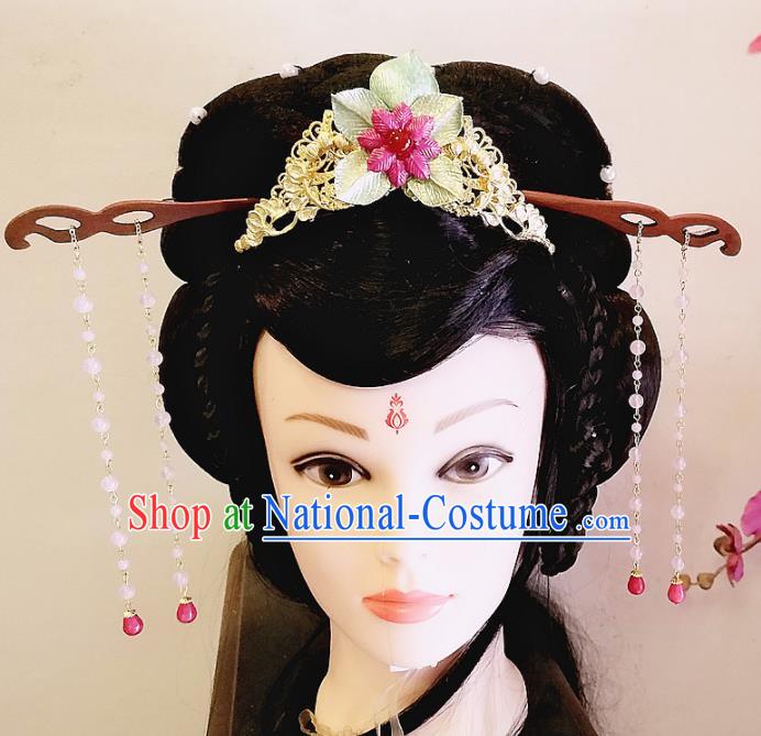 Chinese Ancient Queen Hair Accessories Traditional Hanfu Palace Hairpins Complete Set for Women