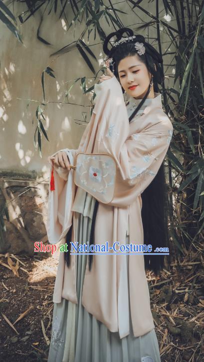 Traditional Chinese Ming Dynasty Aristocratic Lady Replica Costumes Ancient Drama Princess Hanfu Dress for Women