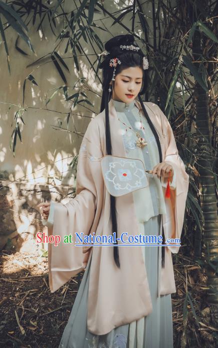 Traditional Chinese Ming Dynasty Aristocratic Lady Replica Costumes Ancient Drama Princess Hanfu Dress for Women