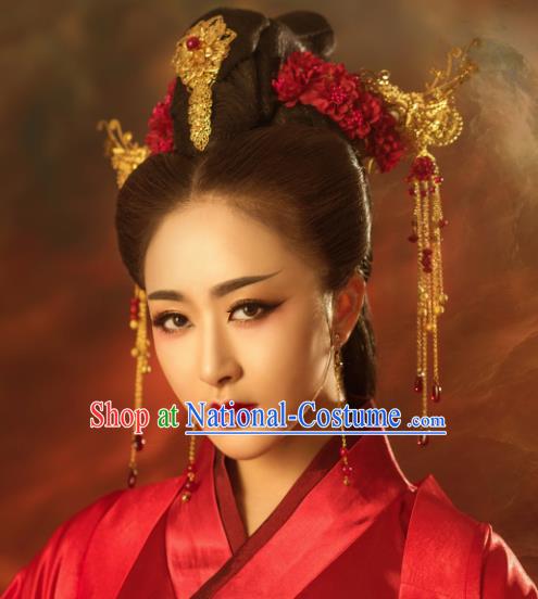 Chinese Ancient Imperial Concubine Hair Accessories Traditional Palace Hairpins for Women