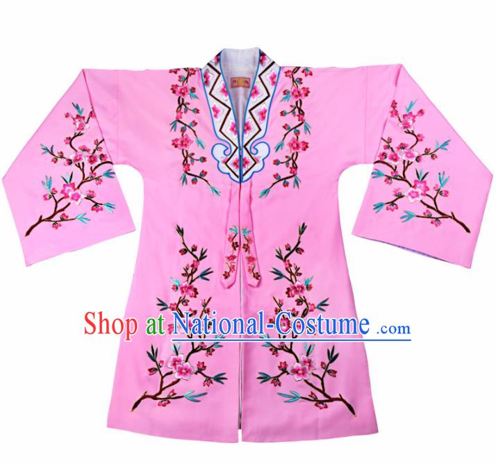 Professional Chinese Traditional Beijing Opera Actress Costume Pink Cloak for Adults