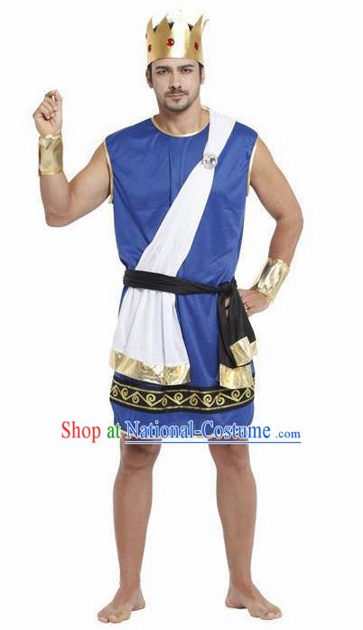 Traditional Greece Costume Ancient Greek Prince Clothing for Men