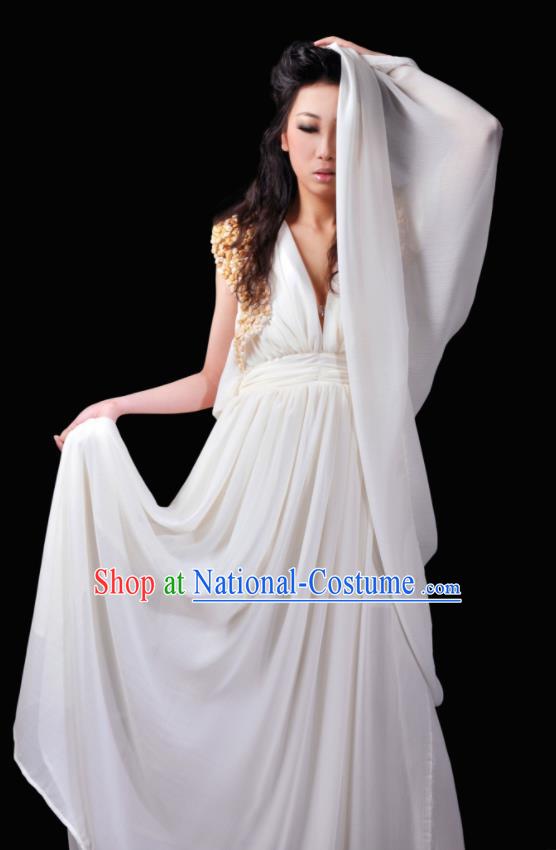 Traditional Greek Goddess Costume Ancient Greek White Dress for Women