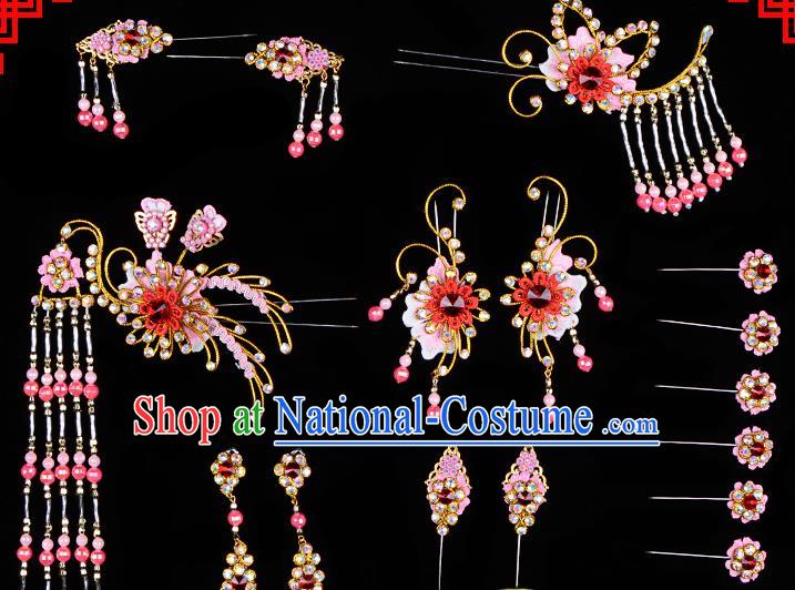 Professional Chinese Beijing Opera Hair Accessories Ancient Princess Hairpins Headwear for Women