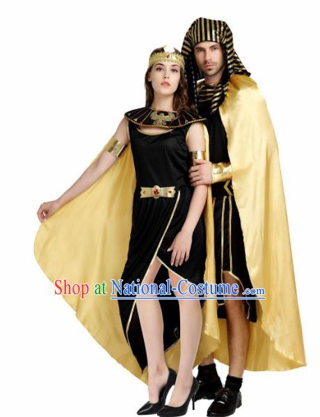 Traditional Egypt Stage Performance Costume Ancient Egypt Queen and King Clothing