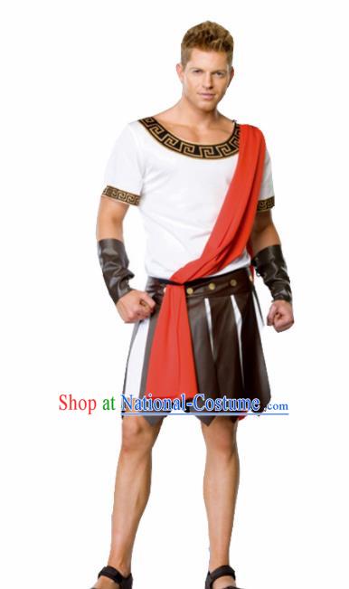 Traditional Roman Warrior Costume Ancient Rome Tunics Clothing for Men