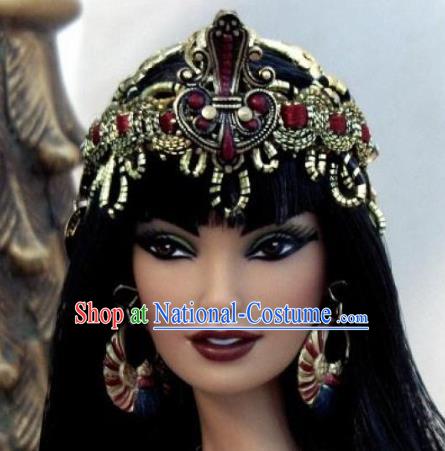 Traditional Egyptian Hair Accessories Ancient Egypt Classical Gem Headdress for Women