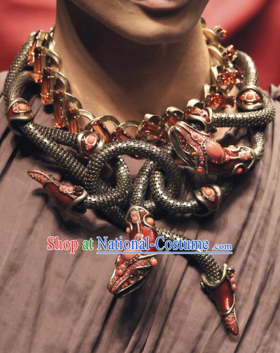 Traditional Egyptian Jewelry Accessories Ancient Egypt Classical Snake Necklace for Women