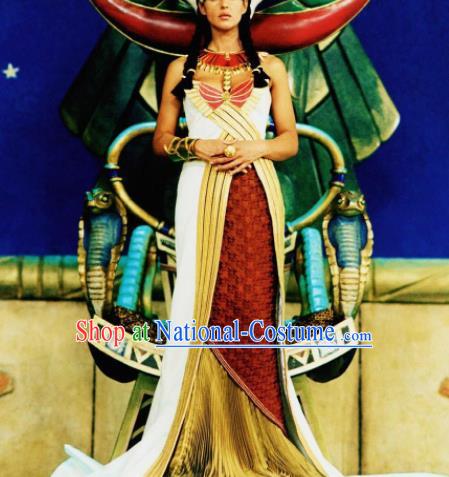 Traditional Egypt Goddess Costume Ancient Egypt Priestess Dress for Women